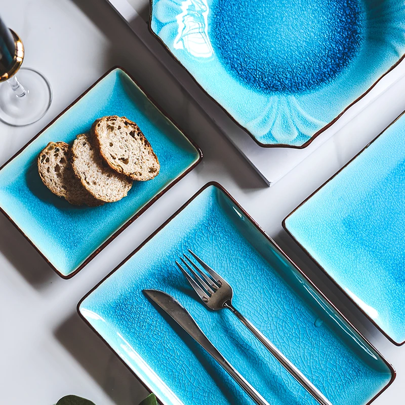 NIMITIME European Style Ceramic Ice Crack Glaze Rectangular Western Food Household Dessert Snack Flat Dinner Plate Tableware
NIMITIME European Style Ceramic Ice Crack Glaze Rectangular Western Food Household Dessert Snack Flat Dinner Plate Tableware