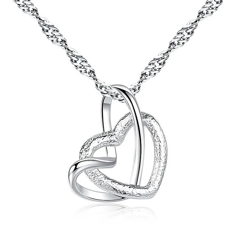 LNRRABC Hot Silver Color Stainless Steel Double Heart Cross Pendant Necklace For Woman Fashion Jewelry Drop Shipping
LNRRABC Hot Silver Color Stainless Steel Double Heart Cross Pendant Necklace For Woman Fashion Jewelry Drop Shipping