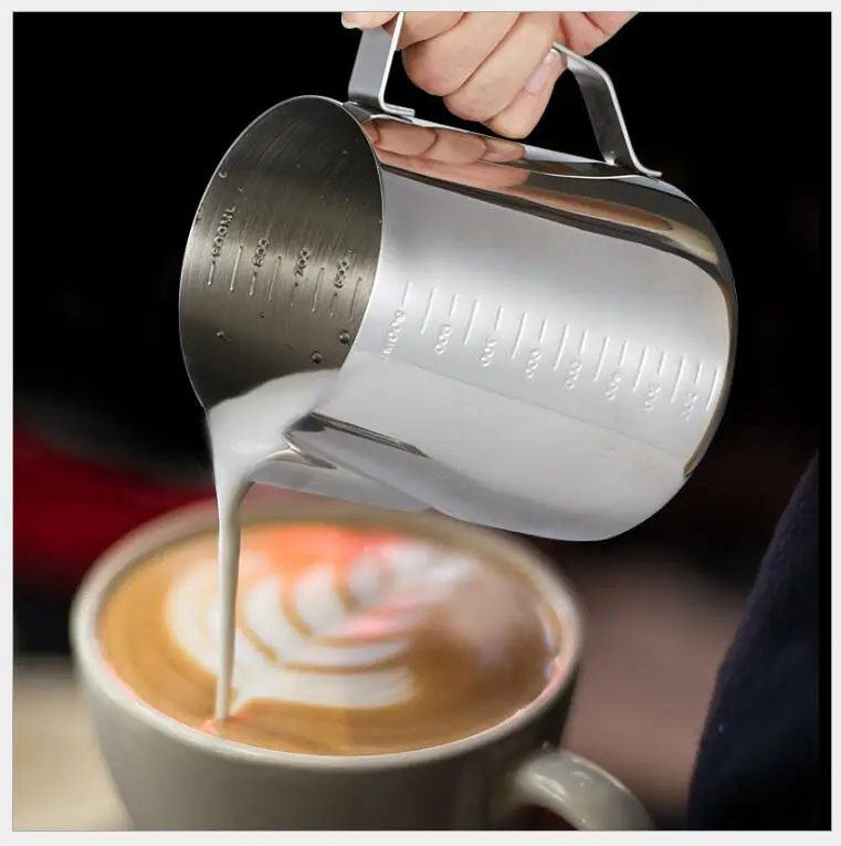 Stainless Steel Milk frothing Jug Espresso Coffee Pitcher Barista Craft Coffee Latte Milk Frothing Jug Pitcher 350 550 900ml
Stainless Steel Milk frothing Jug Espresso Coffee Pitcher Barista Craft Coffee Latte Milk Frothing Jug Pitcher 350 550 900ml