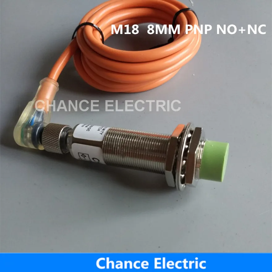 M18 8mm Distance PNP NO+NC IM18-8-DPC-C With Bend Connector Inductive Proximity Sensors Switch
M18 8mm Distance PNP NO+NC IM18-8-DPC-C With Bend Connector Inductive Proximity Sensors Switch