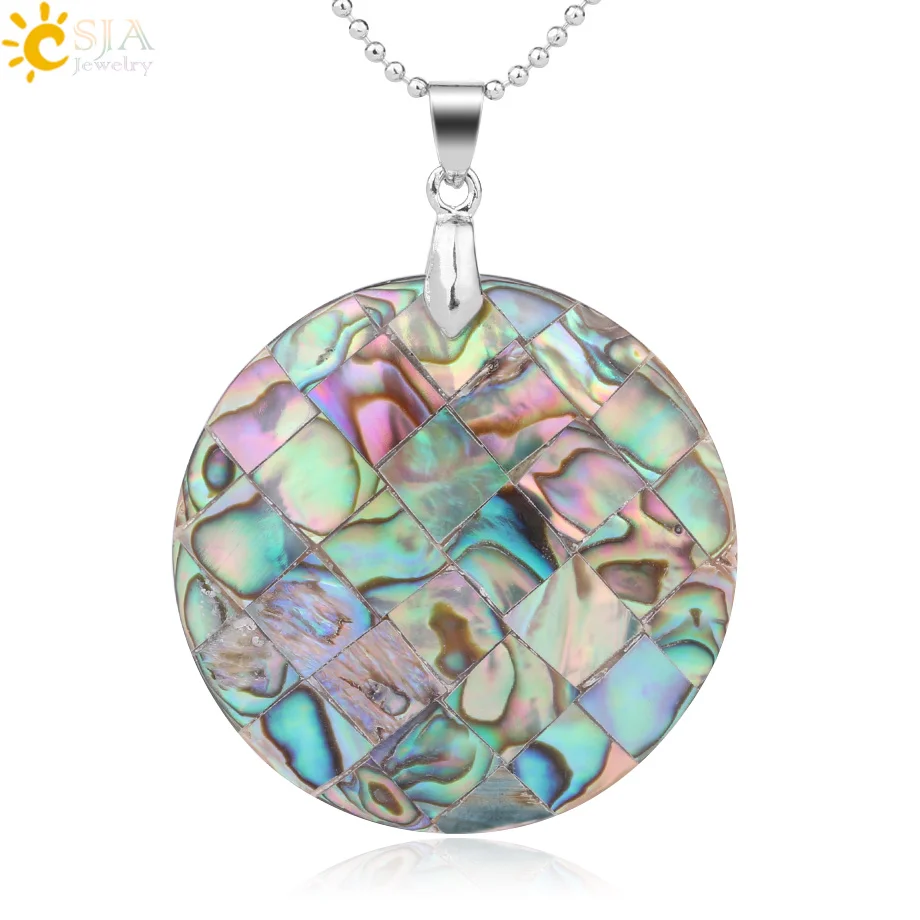 CSJA Natural Abalone Shell Pendant Rainbow Paua Shells Round Flat Back Square Splice Pendants Necklace Women Casual Jewelry G008
CSJA Natural Abalone Shell Pendant Rainbow Paua Shells Round Flat Back Square Splice Pendants Necklace Women Casual Jewelry G008