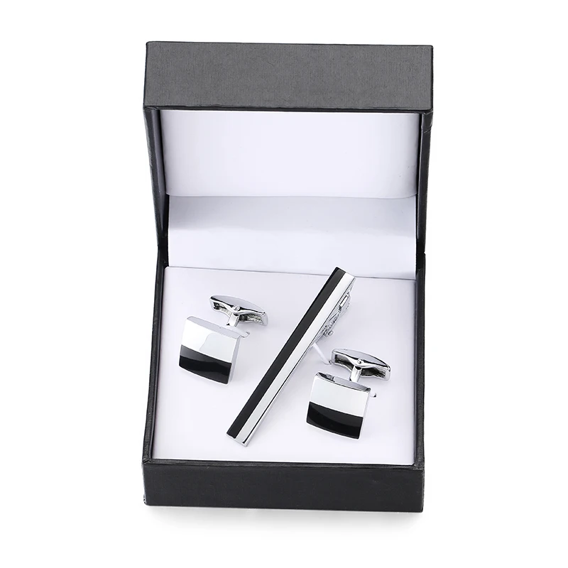 DY A set high-end brand of black and white square tie clip Cufflinks men French shirt Cufflinks tie clip box set free shipping
DY A set high-end brand of black and white square tie clip Cufflinks men French shirt Cufflinks tie clip box set free shipping