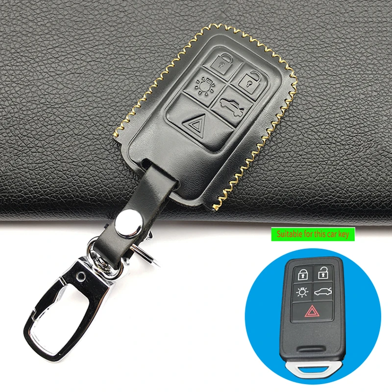 Key fob leather case cover skin shell cover For Volvo XC60 S60l V40 V60 S60 5 buttons smart remote keyless protecte
Key fob leather case cover skin shell cover For Volvo XC60 S60l V40 V60 S60 5 buttons smart remote keyless protecte