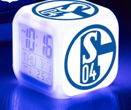 FC Schalke LED Digital Alarm Clocks Night Light reloj despertador 7 colors Flash LED Soccer Luminous Watch Home Decor Dropship
FC Schalke LED Digital Alarm Clocks Night Light reloj despertador 7 colors Flash LED Soccer Luminous Watch Home Decor Dropship