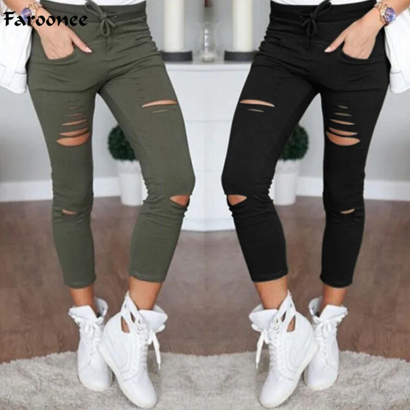 2019 New Women Leggings Holes Pencil Stretch Casual Denim Skinny Ripped Pants High Waist Jeans Trousers New Fashion Pants
2019 New Women Leggings Holes Pencil Stretch Casual Denim Skinny Ripped Pants High Waist Jeans Trousers New Fashion Pants