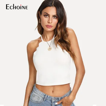 2019 New Summer Short Tee Shirt Femme Tops Sexy Cute Lace Sleeveless vest T Shirt Women Hanging Neck Solid Slim Fit T-shirt
2019 New Summer Short Tee Shirt Femme Tops Sexy Cute Lace Sleeveless vest T Shirt Women Hanging Neck Solid Slim Fit T-shirt