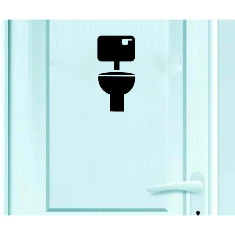 YOJA 8.9*18CM Fun Toilet Symbol Door Decal Creative Home Decoration Wall Sticker Black A40378
YOJA 8.9*18CM Fun Toilet Symbol Door Decal Creative Home Decoration Wall Sticker Black A40378