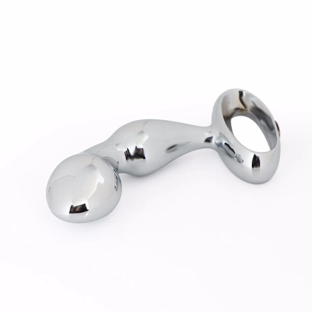 Stainless Steel Anal Plug Prostate Massage Wand Sex Toys,Metal Anal Sex Toys,Beads Anal Massager Erotic Products,Men Prostate O3
