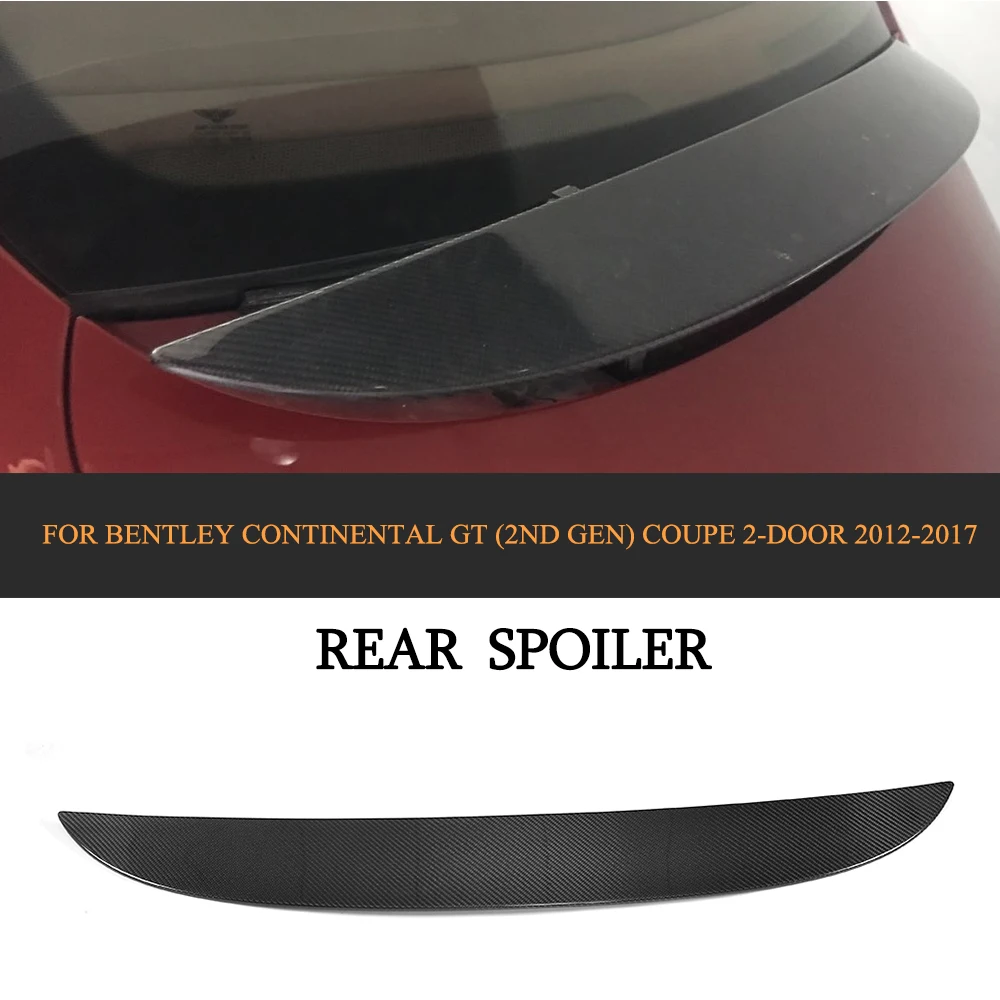 Car styling Carbon Fiber Rear Wing Boot Lip Spoiler For Bentley Continental GT 2nd Gen Coupe 2 Door 2012-2017
Car styling Carbon Fiber Rear Wing Boot Lip Spoiler For Bentley Continental GT 2nd Gen Coupe 2 Door 2012-2017