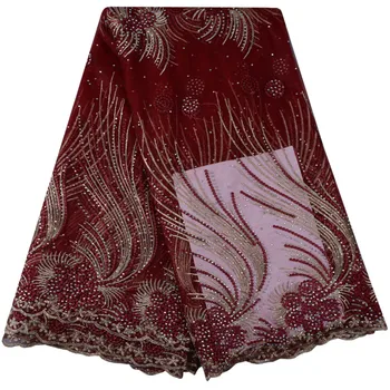 Wine Latest Beautiful 2018 High Quality French Lace Fabric With Rich Stones African Lace Fabric For Nigerian Wedding Dress 917
Wine Latest Beautiful 2018 High Quality French Lace Fabric With Rich Stones African Lace Fabric For Nigerian Wedding Dress 917