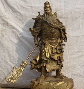 zm 26" Chinese Famous Brass General Warrior Guan Gong Yu Loyalism God Stand Statue
zm 26" Chinese Famous Brass General Warrior Guan Gong Yu Loyalism God Stand Statue