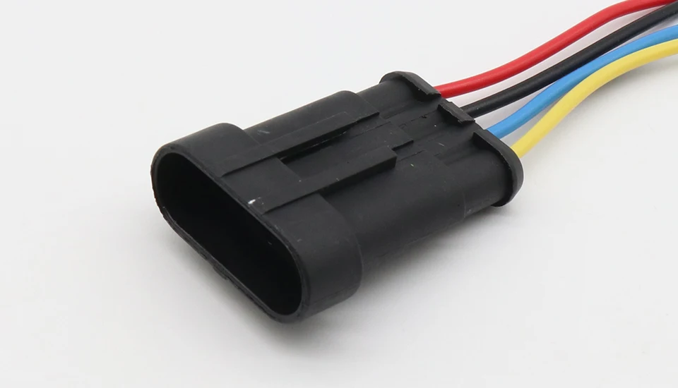 Description Picture 4 of item4 Pin Way Sealed Waterproof Electrical Wire Connector Plug Set auto connectors with cable