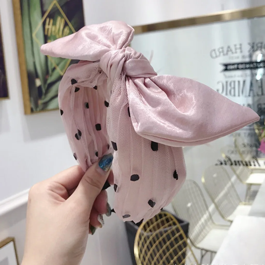 Girl pink bow headband retro cross knot elastic hair band soft solid girl hair band hair accessory cute#p2
Girl pink bow headband retro cross knot elastic hair band soft solid girl hair band hair accessory cute#p2