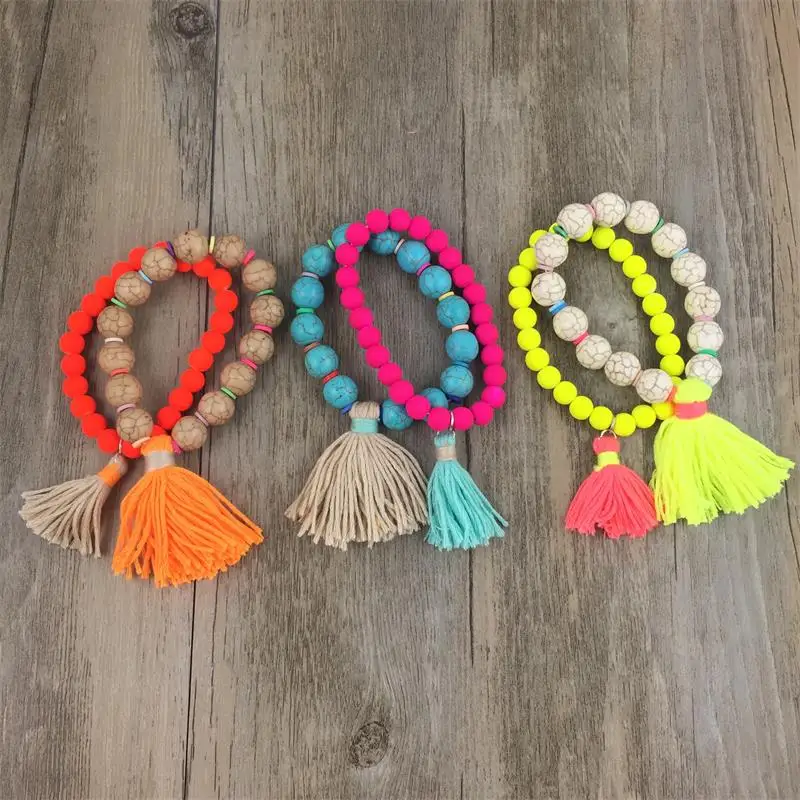 Fashion Jewelry Candy Color Multilayer Beads Bracelet with Tassels Handmade Bohemian Style pulseira bracelets for women
Fashion Jewelry Candy Color Multilayer Beads Bracelet with Tassels Handmade Bohemian Style pulseira bracelets for women