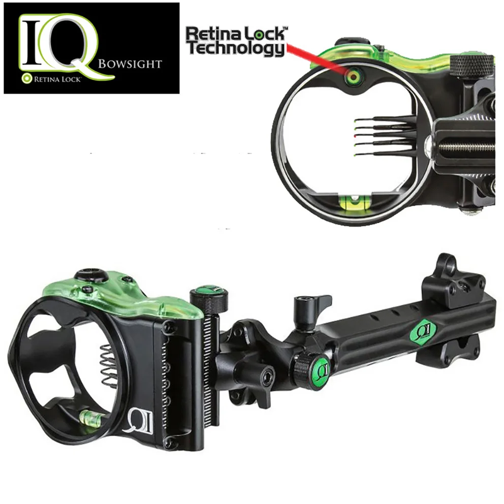 IQ Micro 5 PIN лук прицел Retina замок. 019 правая рука лазерный светодиодный свет