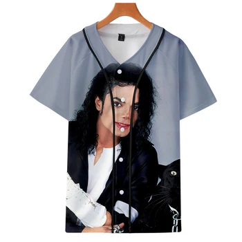 Michael Joseph Jackson singer Summer Short-sleeved New One Piece summer Hot Trend Casual Baseball Short Sleeve
Michael Joseph Jackson singer Summer Short-sleeved New One Piece summer Hot Trend Casual Baseball Short Sleeve