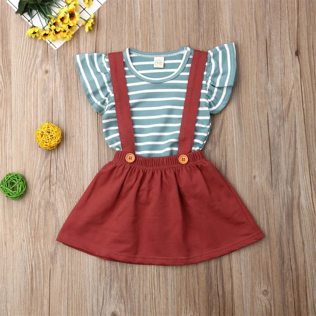 Baby Girl Sleeveless Stripe Tops+Straps Skirts Sets Newborn Toddler Infant 2019 Fashion Outfits
Baby Girl Sleeveless Stripe Tops+Straps Skirts Sets Newborn Toddler Infant 2019 Fashion Outfits