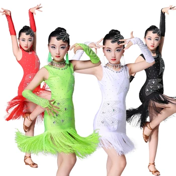 New Kids Dresses For Girls Rhinestone Professional Stage Performance Dancewear Tango Competitive Children Latin Dress BL1612
New Kids Dresses For Girls Rhinestone Professional Stage Performance Dancewear Tango Competitive Children Latin Dress BL1612