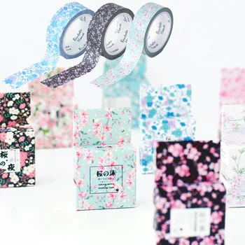 Creative Cherry Blossom Washi Tape DIY Handbook Album Decorative Adhesive Tapes Scrapbooking Sticker Label Stationery Gifts 
Creative Cherry Blossom Washi Tape DIY Handbook Album Decorative Adhesive Tapes Scrapbooking Sticker Label Stationery Gifts