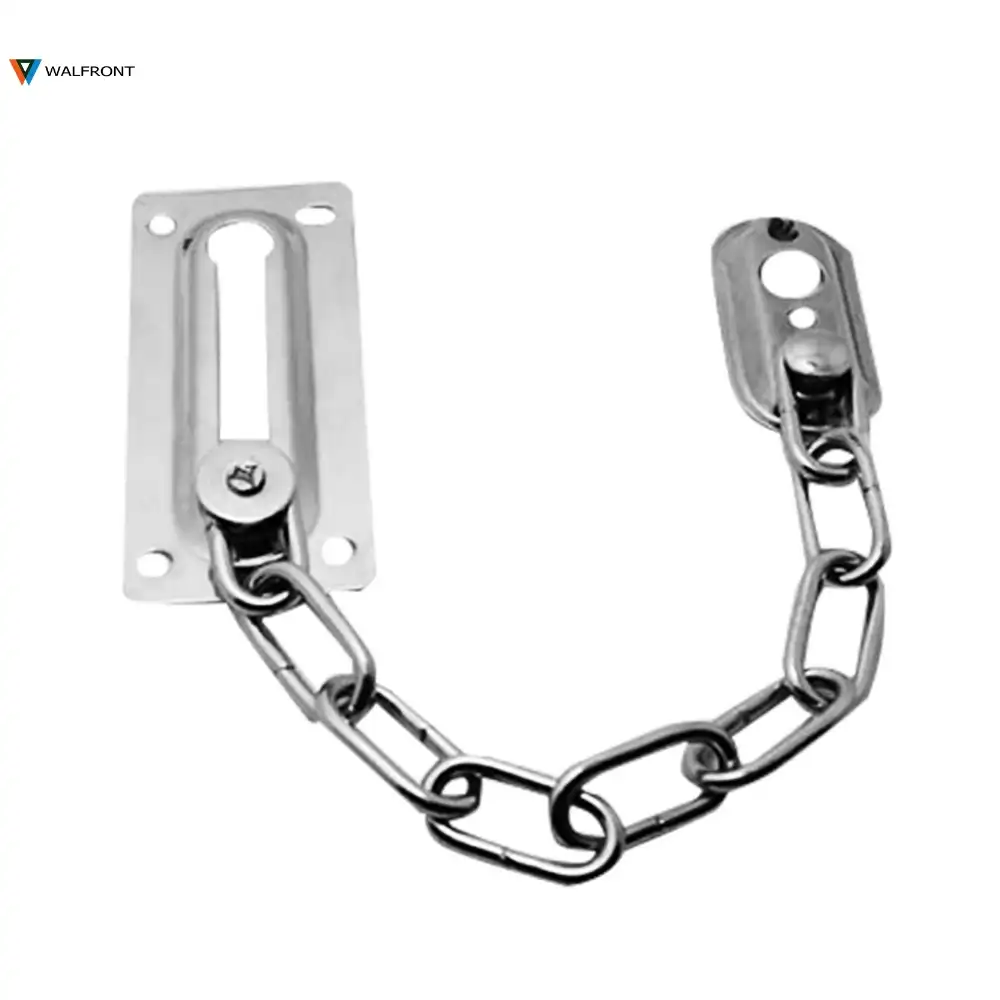 Chrome Chain Door Guard Latch Security Lock Cabinet Latches Slide