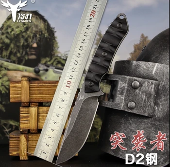 PSRK D2 blade Portable Tactical army Survival camping knife G10 handle hunting outdoor knife hand tools With K Sheath 60 HRC
PSRK D2 blade Portable Tactical army Survival camping knife G10 handle hunting outdoor knife hand tools With K Sheath 60 HRC