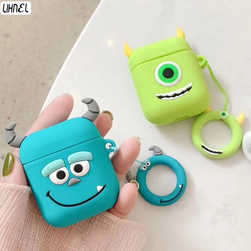 Silicon Case For Apple Airpods 1 2 Miki Mini Daisy Donald Mike Sulley Cartoon Protect Cover with Finger Ring Strap for Airpod
Silicon Case For Apple Airpods 1 2 Miki Mini Daisy Donald Mike Sulley Cartoon Protect Cover with Finger Ring Strap for Airpod
