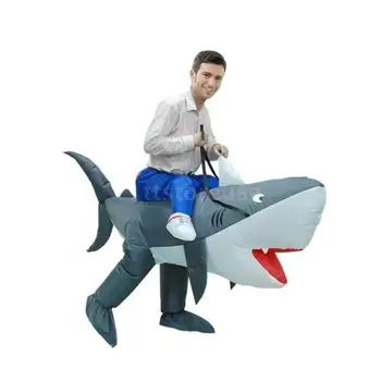 Adult inflatable shark fancy dress costume animal whale suit masquerade prop full set
Adult inflatable shark fancy dress costume animal whale suit masquerade prop full set