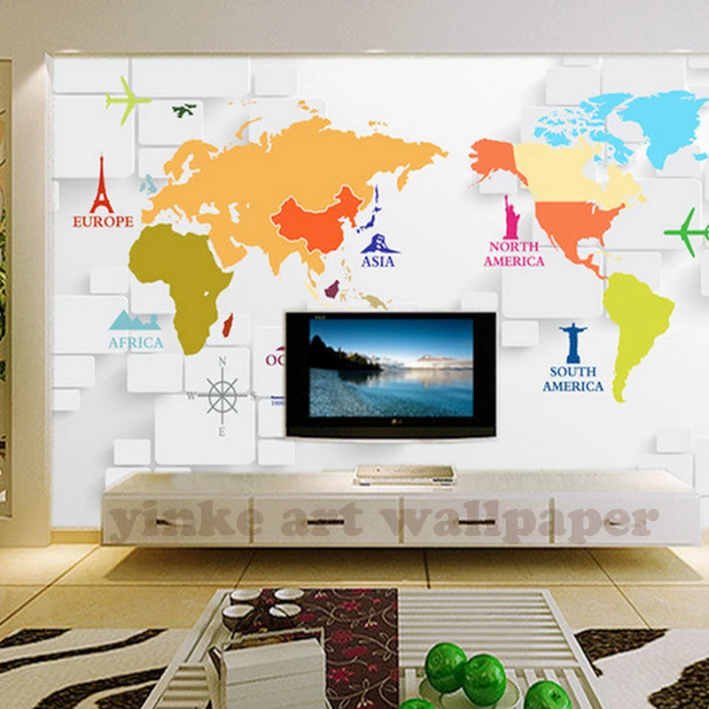 world map Wallpaper for Bedroom Modern Design Living Room 3d Wall Paper Roll 3d stereoscopic TV background Wallpapers mural
world map Wallpaper for Bedroom Modern Design Living Room 3d Wall Paper Roll 3d stereoscopic TV background Wallpapers mural