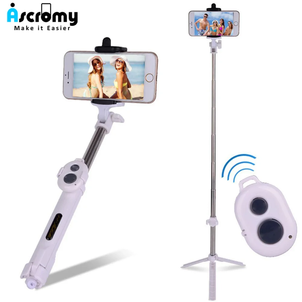 Ascromy SelfieStick Extendable Monopod Bluetooth Remote Control Tripod Mount Stand Holder for iPhone xs x 7 6S Plus SE 6 S 5S 5C
Ascromy SelfieStick Extendable Monopod Bluetooth Remote Control Tripod Mount Stand Holder for iPhone xs x 7 6S Plus SE 6 S 5S 5C