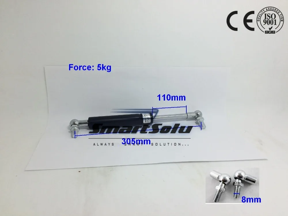 Free Shipping Factory direct Selling Gas Spring 5kg Force 305mm Central Distance 110mm Stroke
Free Shipping Factory direct Selling Gas Spring 5kg Force 305mm Central Distance 110mm Stroke