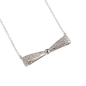 Warme Farben 100% 925 Sterling Pendant Necklace Crystal Necklaces Bowknot Shape Inlaid Zircon Necklace for Women
Warme Farben 100% 925 Sterling Pendant Necklace Crystal Necklaces Bowknot Shape Inlaid Zircon Necklace for Women