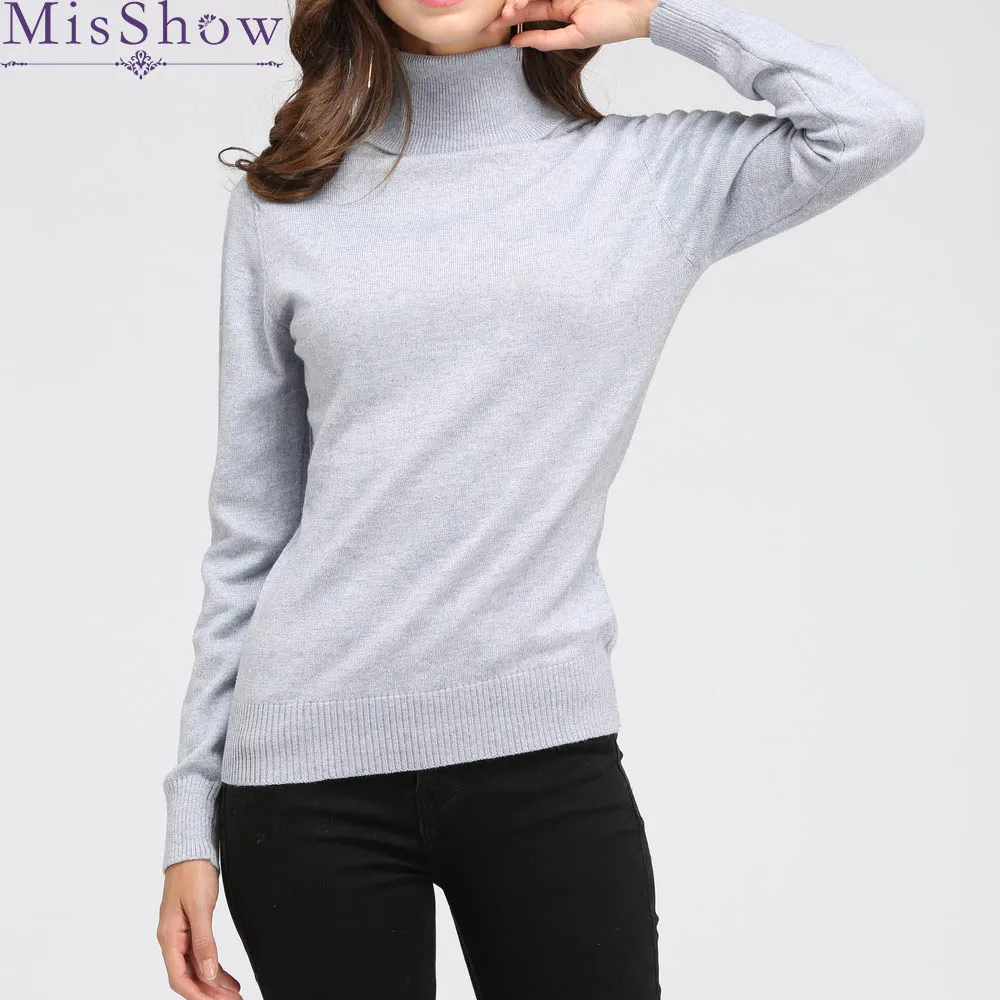 2019 Autumn Winter Long Sleeve Slim Solid Color bottoming Turtleneck Pullovers Sweaters High Elasticity Basic Female Sweater
2019 Autumn Winter Long Sleeve Slim Solid Color bottoming Turtleneck Pullovers Sweaters High Elasticity Basic Female Sweater