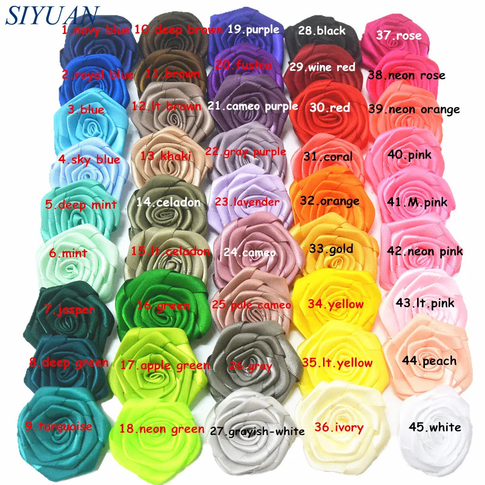 200pcs/lot 4.5cm Rolled Satin Rosettes Flower Women Girl Headband Accessories Hairpin Embellishment TH232
200pcs/lot 4.5cm Rolled Satin Rosettes Flower Women Girl Headband Accessories Hairpin Embellishment TH232