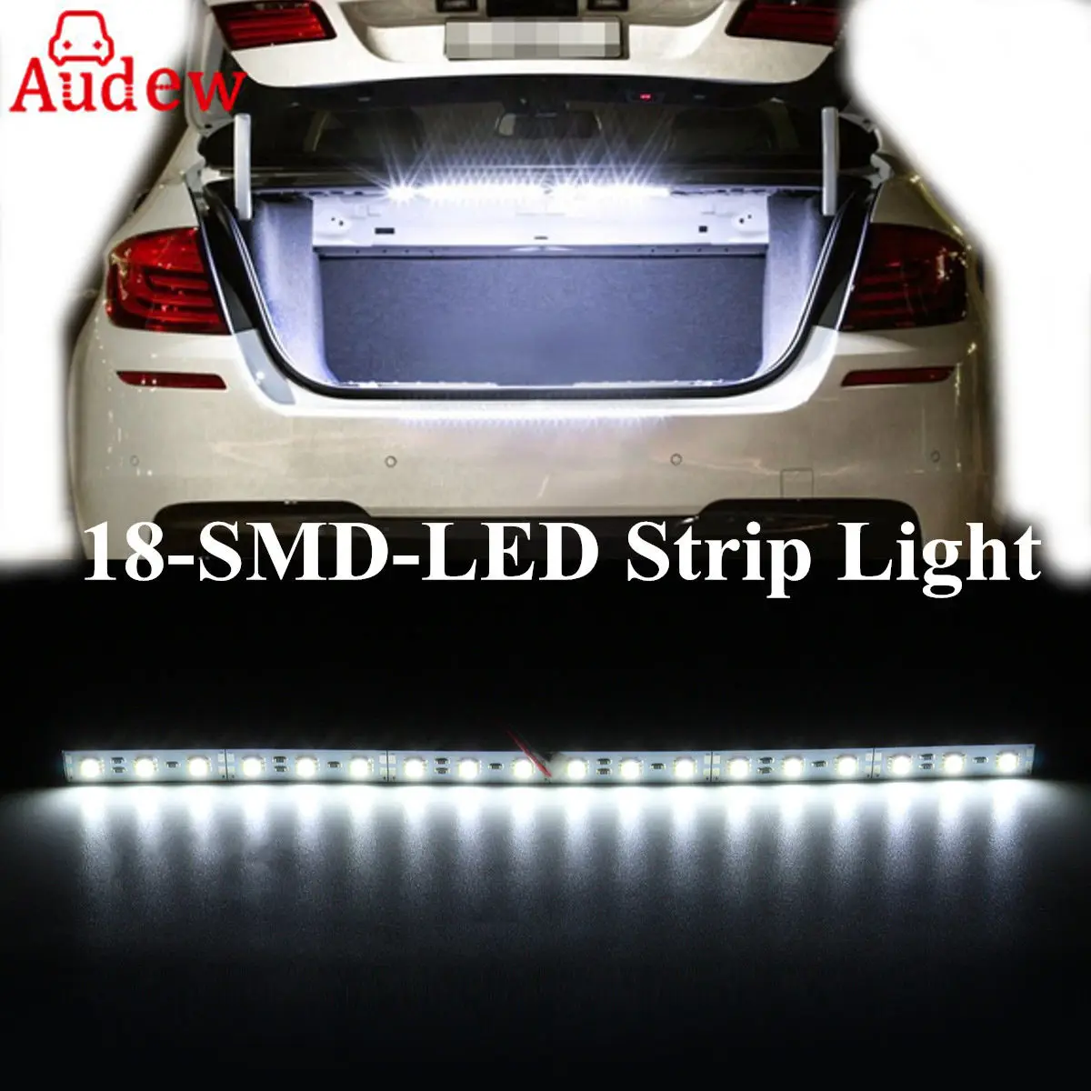18-SMD Super Blue LED Strip Light For Car Trunk Cargo Area or Interior