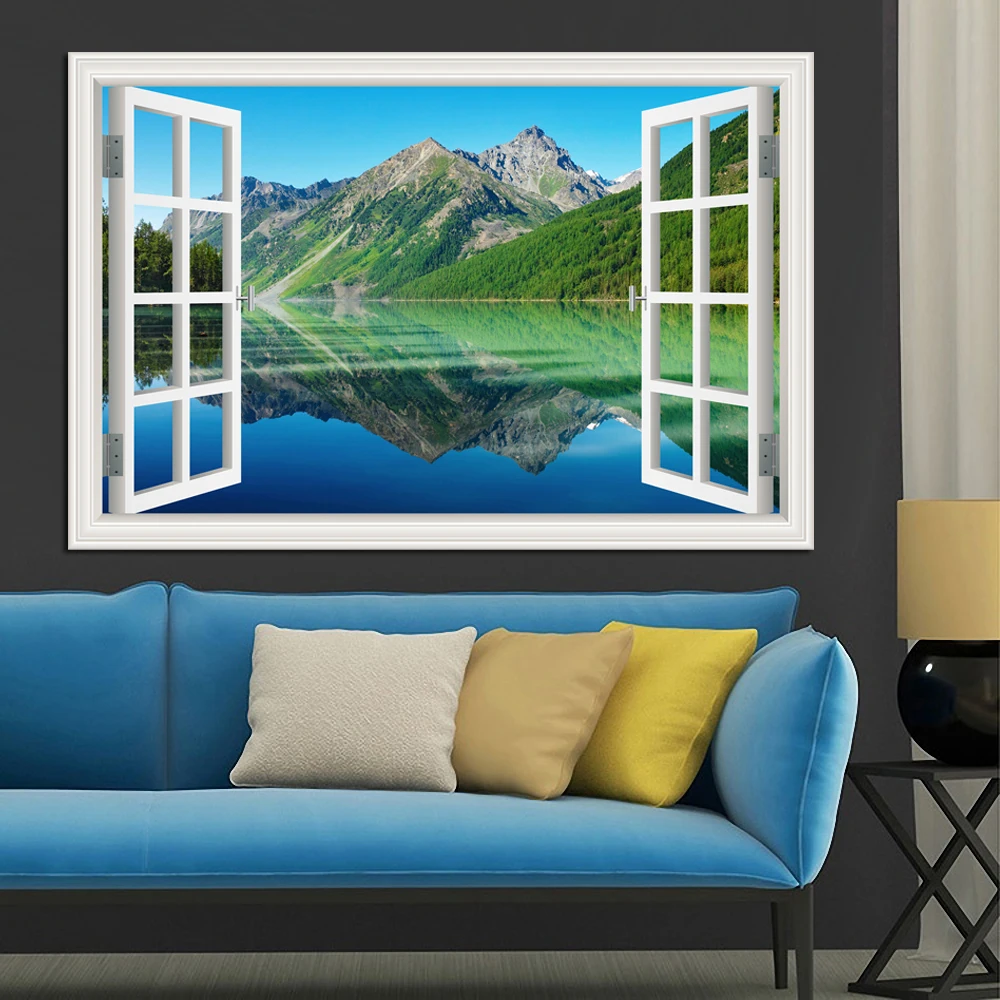 3D Window View Wall Sticker Sunny Lake Tree Wallpaper Removable Home Decor Window View Wall Art for Living Room Wall sticker
3D Window View Wall Sticker Sunny Lake Tree Wallpaper Removable Home Decor Window View Wall Art for Living Room Wall sticker