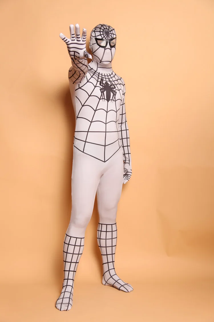 (D2-015)Top-high Quality Unisex Adult Kids Full Body White Lycra Spandex Superhero Spiderman Zentai Suits Halloween Costume
(D2-015)Top-high Quality Unisex Adult Kids Full Body White Lycra Spandex Superhero Spiderman Zentai Suits Halloween Costume