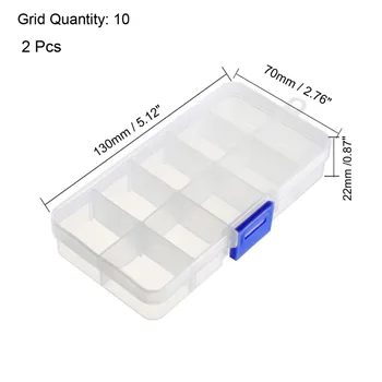Uxcell 2pcs Component Storage Box Adjustable 10 Grids 15 Grids Electronic Component Containers Tool Box 130x70x22mm 170x100x22mm
Uxcell 2pcs Component Storage Box Adjustable 10 Grids 15 Grids Electronic Component Containers Tool Box 130x70x22mm 170x100x22mm