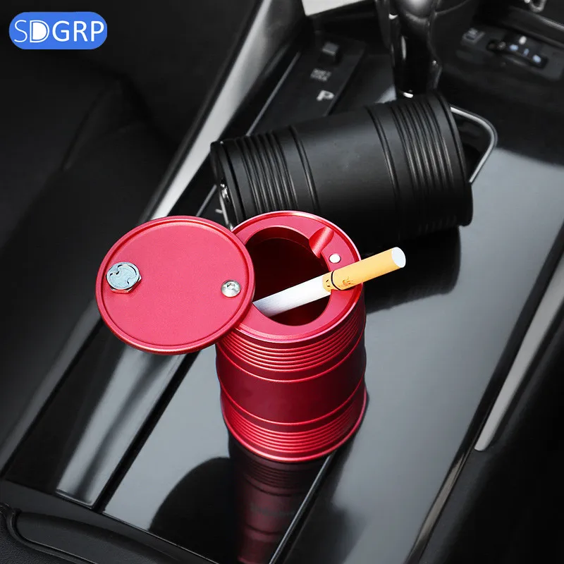 

Car Ashtray with Rotating Lid Cigar Smokeless Can Cigarette Holder Cup Ashtray for Car High Flame Retardant Creative Gift Trend