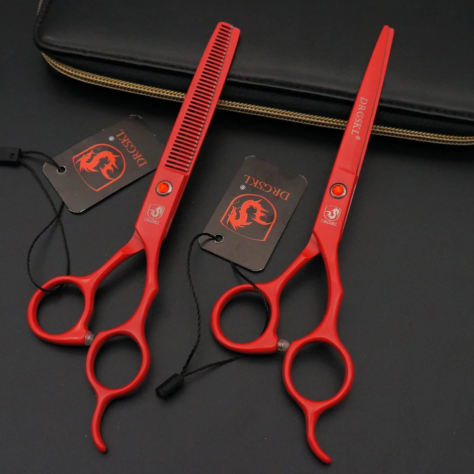DRGSKL red Paint hair cutting scissors 6.5 inch professional barber hair hairdressing scissors high quality hair tijeras
DRGSKL red Paint hair cutting scissors 6.5 inch professional barber hair hairdressing scissors high quality hair tijeras