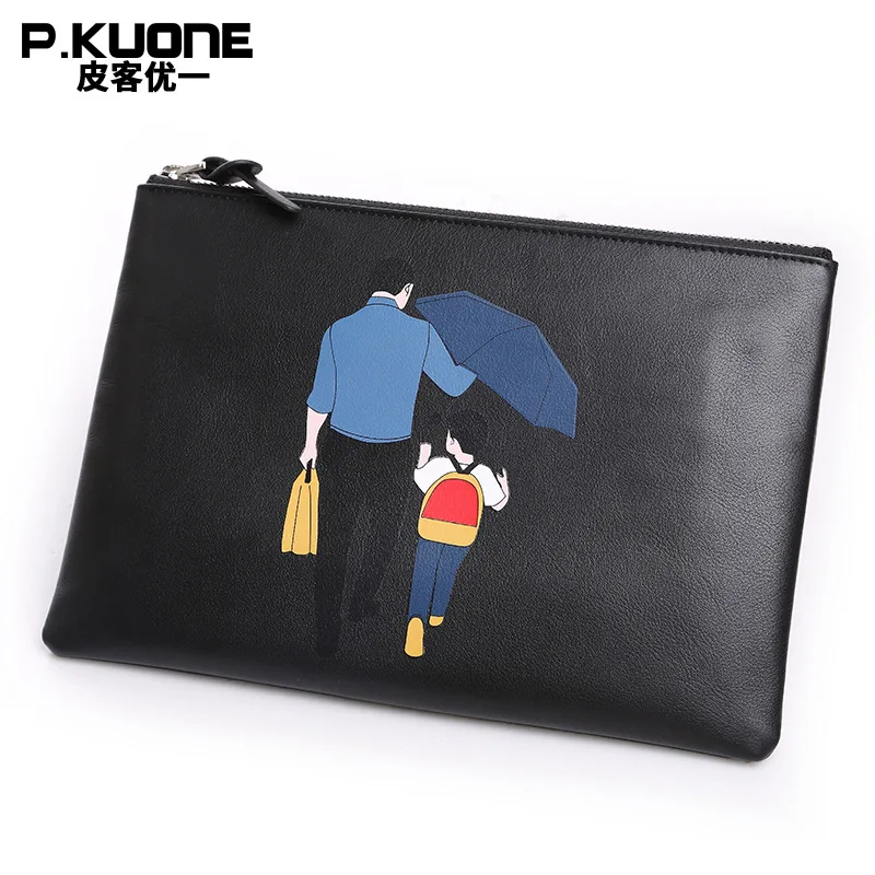 P.KUONE Pattern Luxury Men Wallets Genuine Leather Clutch Bag Designer Handbag Evening Messenger Bag Famous Male Purse
P.KUONE Pattern Luxury Men Wallets Genuine Leather Clutch Bag Designer Handbag Evening Messenger Bag Famous Male Purse