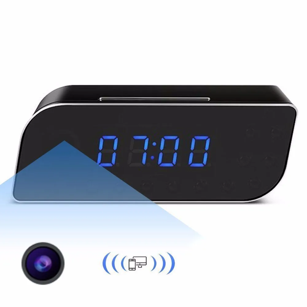 US Plug HD 1080P WIFI Mini Camera Alarm Clock Nanny IR Clock Security Motion Detection
US Plug HD 1080P WIFI Mini Camera Alarm Clock Nanny IR Clock Security Motion Detection