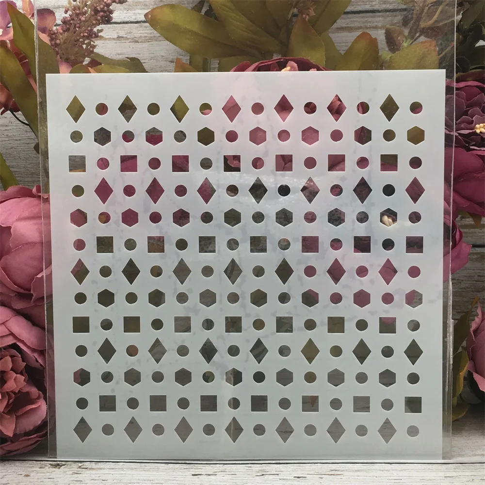20*20cm Dot Square Diamond Hex Texture DIY Layering Stencils Painting Scrapbook Coloring Embossing Album Decorative Template
20*20cm Dot Square Diamond Hex Texture DIY Layering Stencils Painting Scrapbook Coloring Embossing Album Decorative Template