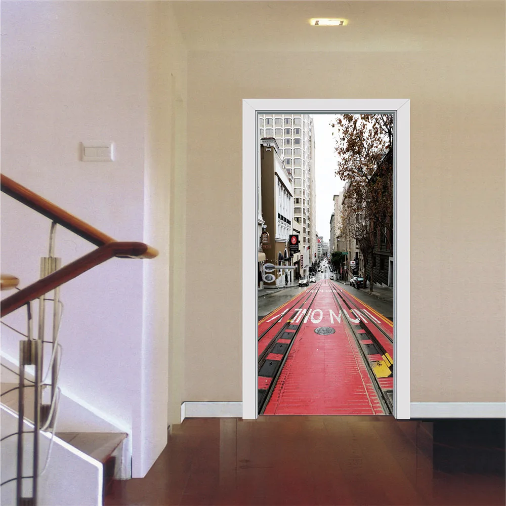 New Fashions Urban Railway Creative Door Sticker for Bedroom Living Room Pvc Waterproof Wall Stickers Door Refurbished Sticker
New Fashions Urban Railway Creative Door Sticker for Bedroom Living Room Pvc Waterproof Wall Stickers Door Refurbished Sticker
