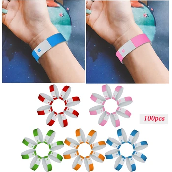 Gosear 100PCS Disposable Waterproof Paper Wristbands Bracelets Wrist Strap for Party Events Concerts Nightclubs Bars Waterparks
Gosear 100PCS Disposable Waterproof Paper Wristbands Bracelets Wrist Strap for Party Events Concerts Nightclubs Bars Waterparks
