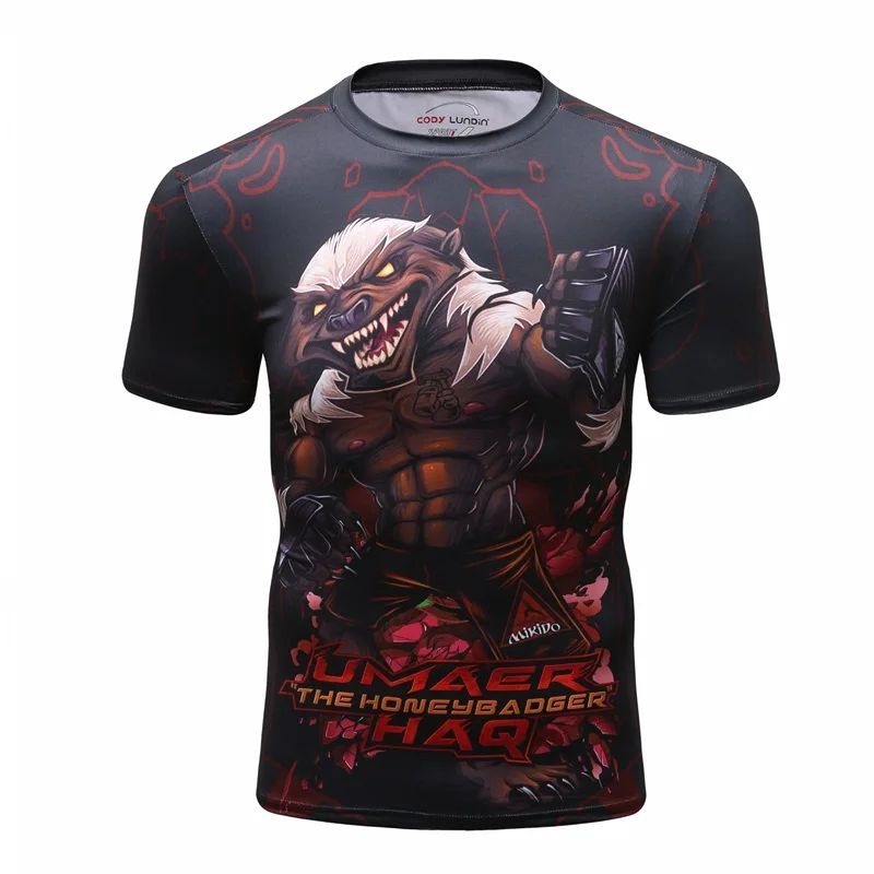 Men's Compression Shirt Rashguard Short Sleeve 3D Print Jiu Jitsu T shirt MMA Fitness Male Quick Dry Bodybuilding Cross fit Tops
Men's Compression Shirt Rashguard Short Sleeve 3D Print Jiu Jitsu T shirt MMA Fitness Male Quick Dry Bodybuilding Cross fit Tops
