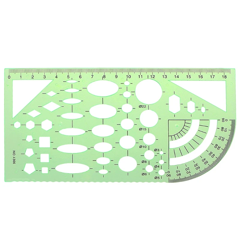1 Set Green Geometric Template Ruler Drawing Tools Mapping Student School Stationery High Quality
1 Set Green Geometric Template Ruler Drawing Tools Mapping Student School Stationery High Quality