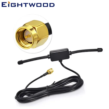 Eightwood DAB/DAB+ Car Radio Antenna Amplified 433Mhz Universal CMMB Patch Aerial, Glass Mount CMMB 3M Cable SMA Male for BNW
Eightwood DAB/DAB+ Car Radio Antenna Amplified 433Mhz Universal CMMB Patch Aerial, Glass Mount CMMB 3M Cable SMA Male for BNW