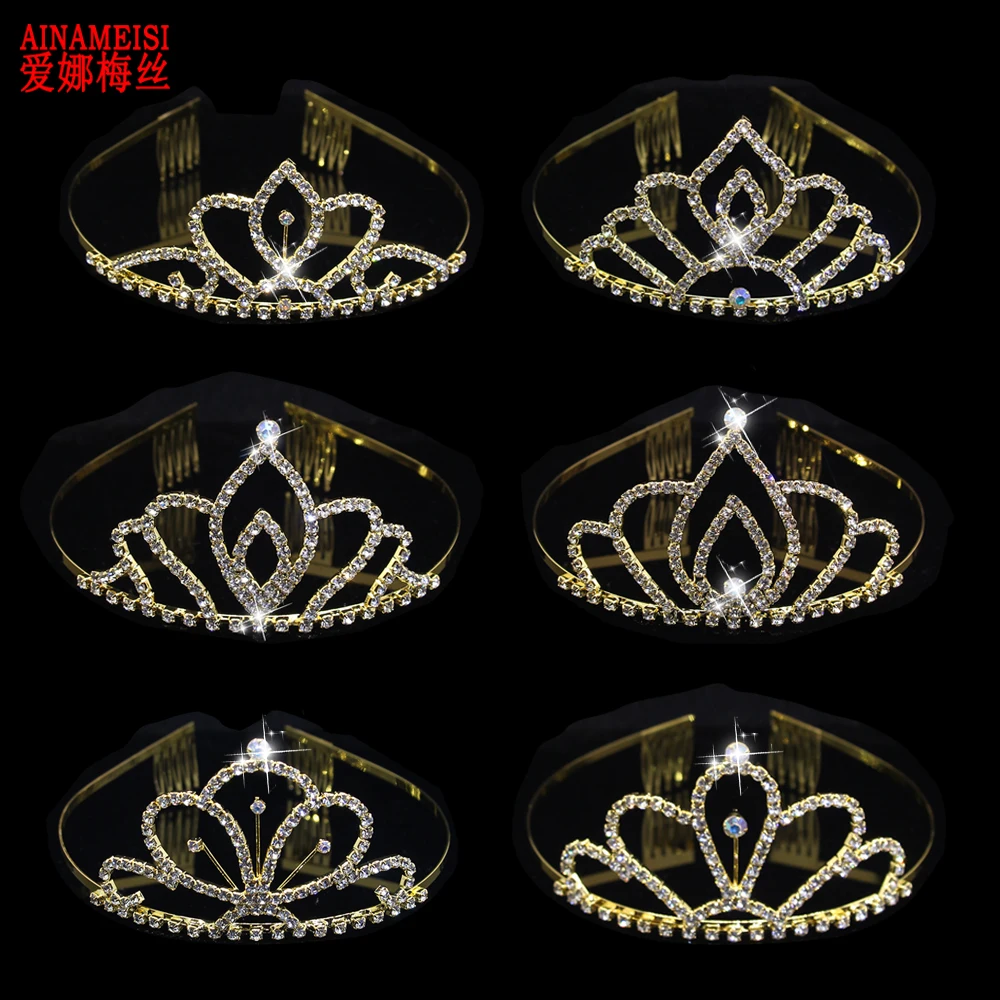 AINAMEISI Gold Color Princess Tiara Crystal Rhinestone Bridal Tiaras and Crowns Wedding Hair Accessories Prom Hair Ornaments
AINAMEISI Gold Color Princess Tiara Crystal Rhinestone Bridal Tiaras and Crowns Wedding Hair Accessories Prom Hair Ornaments