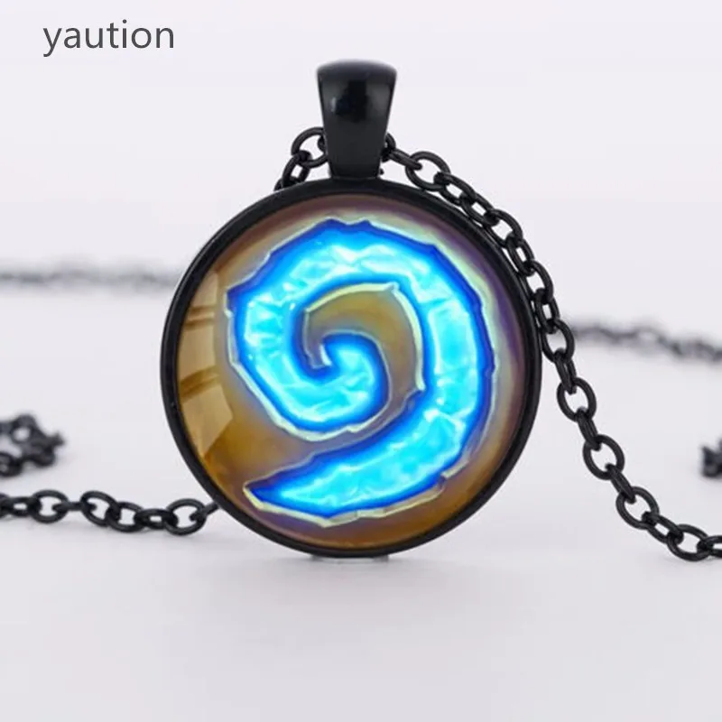 WoW World of Warcraft Hearthstone Glass Round Pendant Charm Necklace Jewelry Chain Blue PendantS men Jewelry women gift
WoW World of Warcraft Hearthstone Glass Round Pendant Charm Necklace Jewelry Chain Blue PendantS men Jewelry women gift