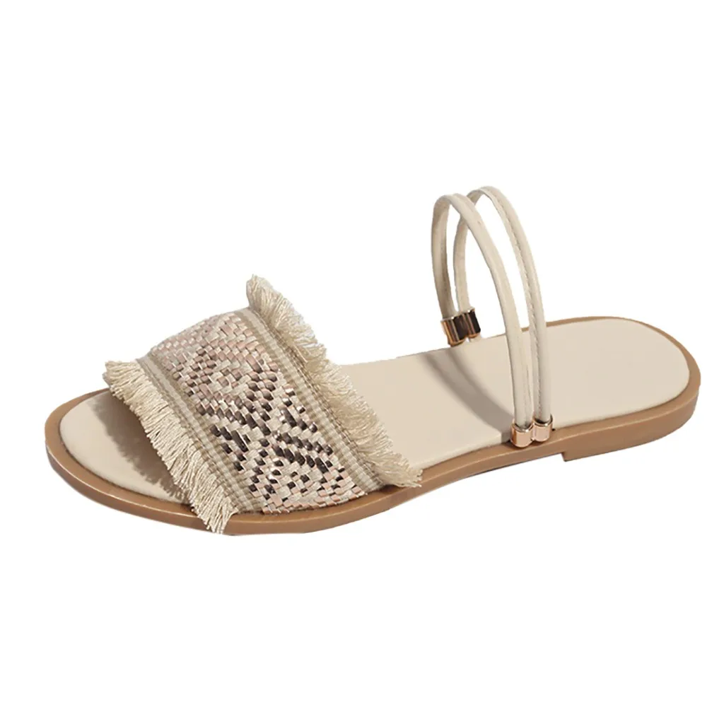 Women' Sandals Open Toe Flat Shoes Thick Bohemia Beach Summer Slip-on Slipper new Leisure Solid Color Sandals for travel Apr 9
Women' Sandals Open Toe Flat Shoes Thick Bohemia Beach Summer Slip-on Slipper new Leisure Solid Color Sandals for travel Apr 9